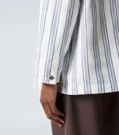 Brioni Striped cotton and linen blazer | Thumbnail 4 Brioni Striped cotton and linen blazer | Thumbnail 4