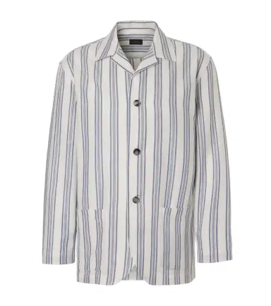 Brioni Striped cotton and linen blazer | Thumbnail 1 Brioni Striped cotton and linen blazer | Thumbnail 1