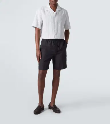 Brioni Linen Bermuda shorts | Thumbnail 2 Brioni Linen Bermuda shorts | Thumbnail 2
