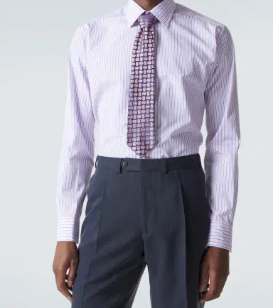 Charvet Striped cotton poplin shirt | Thumbnail 2 Charvet Striped cotton poplin shirt | Thumbnail 2
