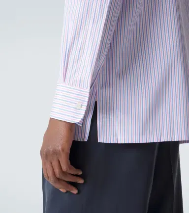 Charvet Striped cotton poplin shirt | Thumbnail 3 Charvet Striped cotton poplin shirt | Thumbnail 3