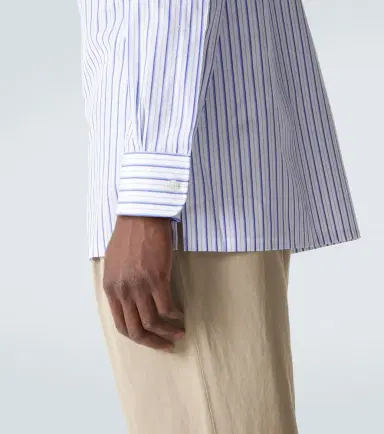 Charvet Striped cotton poplin shirt | Thumbnail 4 Charvet Striped cotton poplin shirt | Thumbnail 4