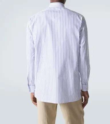 Charvet Striped cotton poplin shirt | Thumbnail 5 Charvet Striped cotton poplin shirt | Thumbnail 5