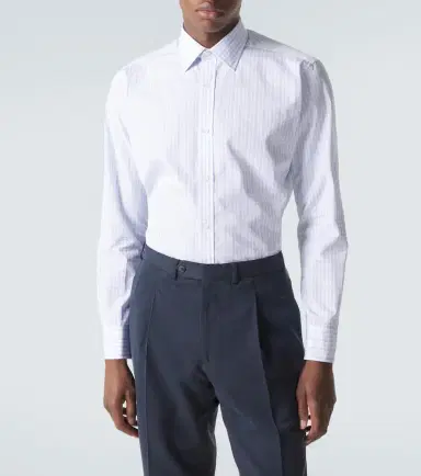 Charvet Checked cotton poplin shirt | Thumbnail 3 Charvet Checked cotton poplin shirt | Thumbnail 3