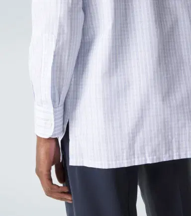 Charvet Checked cotton poplin shirt | Thumbnail 6 Charvet Checked cotton poplin shirt | Thumbnail 6
