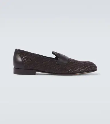 Brioni Appia leather and suede penny loafers | Thumbnail 2 Brioni Appia leather and suede penny loafers | Thumbnail 2