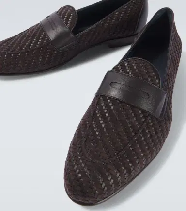 Brioni Appia leather and suede penny loafers | Thumbnail 4 Brioni Appia leather and suede penny loafers | Thumbnail 4