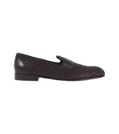 Brioni Appia leather and suede penny loafers | Thumbnail 1 Brioni Appia leather and suede penny loafers | Thumbnail 1