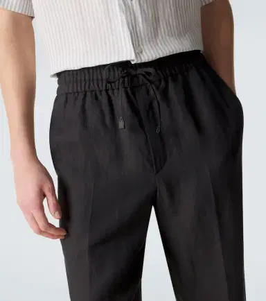 Brioni Linen straight pants | Thumbnail 3 Brioni Linen straight pants | Thumbnail 3