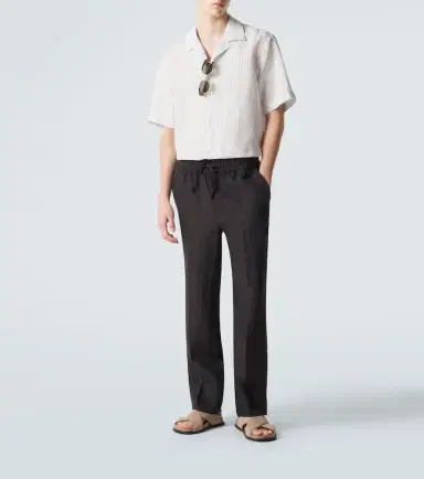 Brioni Linen straight pants | Thumbnail 4 Brioni Linen straight pants | Thumbnail 4