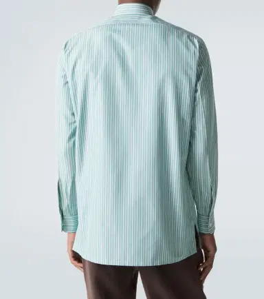 Charvet Striped cotton poplin shirt | Thumbnail 2 Charvet Striped cotton poplin shirt | Thumbnail 2