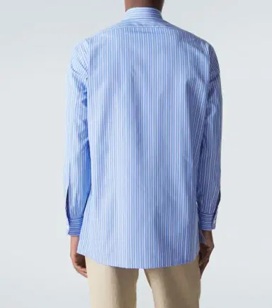 Charvet Striped cotton poplin shirt | Thumbnail 3 Charvet Striped cotton poplin shirt | Thumbnail 3