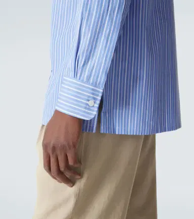 Charvet Striped cotton poplin shirt | Thumbnail 6 Charvet Striped cotton poplin shirt | Thumbnail 6