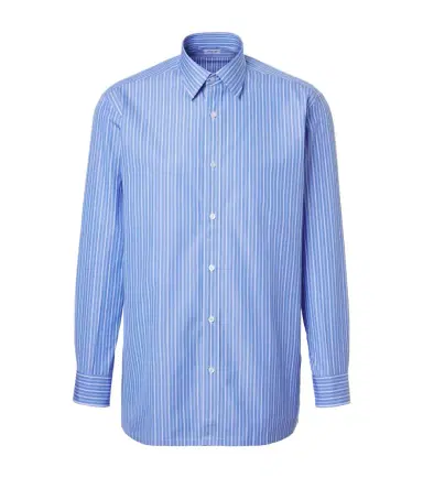 Charvet Striped cotton poplin shirt | Thumbnail 1 Charvet Striped cotton poplin shirt | Thumbnail 1