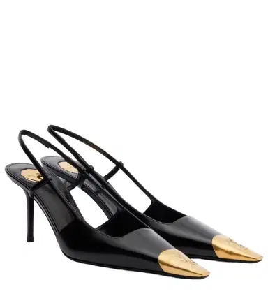 Saint Laurent Jeanne 75 leather slingback pumps | Thumbnail 1 Saint Laurent Jeanne 75 leather slingback pumps | Thumbnail 1