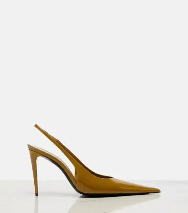 Saint Laurent Guermantes patent leather slingback pumps | Thumbnail 3 Saint Laurent Guermantes patent leather slingback pumps | Thumbnail 3