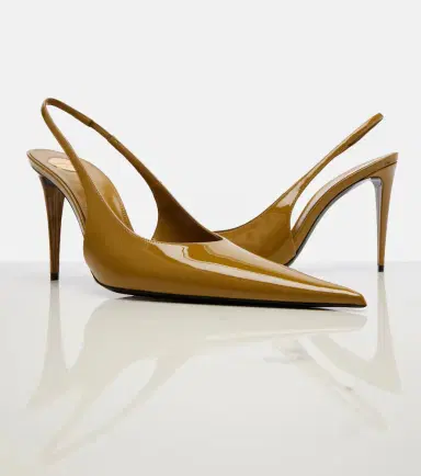 Saint Laurent Guermantes patent leather slingback pumps | Thumbnail 4 Saint Laurent Guermantes patent leather slingback pumps | Thumbnail 4