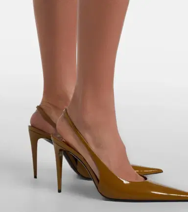 Saint Laurent Guermantes patent leather slingback pumps | Thumbnail 6 Saint Laurent Guermantes patent leather slingback pumps | Thumbnail 6