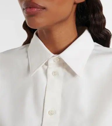 Balenciaga Cropped cotton and silk poplin shirt | Thumbnail 5 Balenciaga Cropped cotton and silk poplin shirt | Thumbnail 5