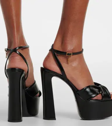 Saint Laurent Franciane leather platform sandals | Thumbnail 5 Saint Laurent Franciane leather platform sandals | Thumbnail 5