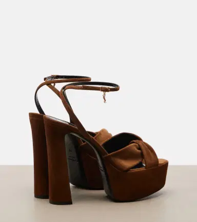 Saint Laurent Franciane leather platform sandals | Thumbnail 2 Saint Laurent Franciane leather platform sandals | Thumbnail 2