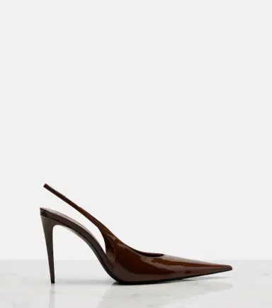 Saint Laurent Guermantes patent leather slingback pumps | Thumbnail 2 Saint Laurent Guermantes patent leather slingback pumps | Thumbnail 2