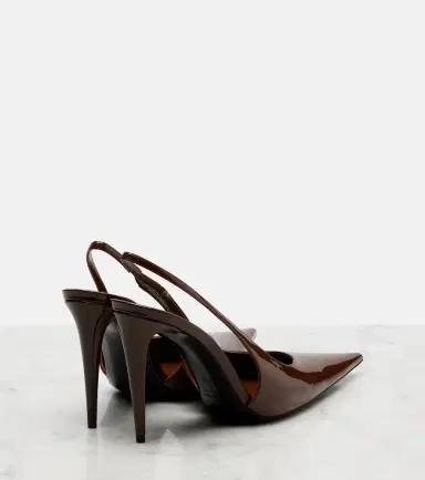 Saint Laurent Guermantes patent leather slingback pumps | Thumbnail 4 Saint Laurent Guermantes patent leather slingback pumps | Thumbnail 4