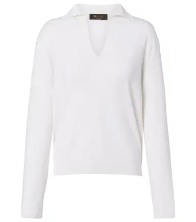 Loro Piana Siena silk and cotton polo sweater | Thumbnail 1 Loro Piana Siena silk and cotton polo sweater | Thumbnail 1