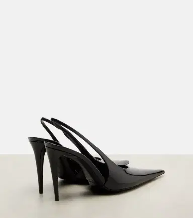 Saint Laurent Guermantes 95 patent leather slingback pumps | Thumbnail 3 Saint Laurent Guermantes 95 patent leather slingback pumps | Thumbnail 3