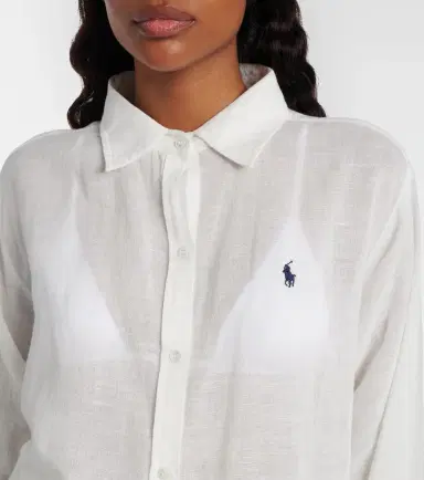 Polo Ralph Lauren Oversized linen and cotton shirt | Thumbnail 3 Polo Ralph Lauren Oversized linen and cotton shirt | Thumbnail 3