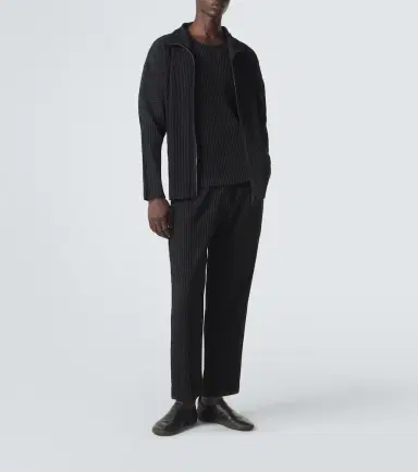 Homme Plissé Issey Miyake Homme Plissé Issey Miyake Basics pleated zip-up cardigan | Thumbnail 2 Homme Plissé Issey Miyake Homme Plissé Issey Miyake Basics pleated zip-up cardigan | Thumbnail 2
