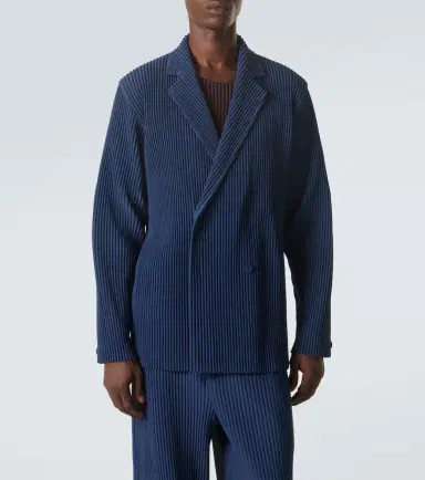 Homme Plissé Issey Miyake Homme Plissé Issey Miyake Tailored Pleats 1 double-breasted blazer | Thumbnail 4 Homme Plissé Issey Miyake Homme Plissé Issey Miyake Tailored Pleats 1 double-breasted blazer | Thumbnail 4