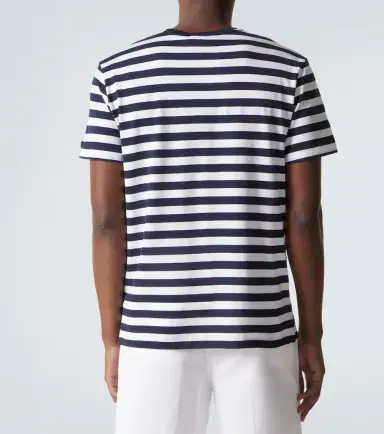 Ralph Lauren Purple Label Striped cotton lisle and piqué T-shirt | Thumbnail 4 Ralph Lauren Purple Label Striped cotton lisle and piqué T-shirt | Thumbnail 4