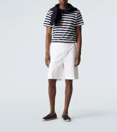 Ralph Lauren Purple Label Striped cotton lisle and piqué T-shirt | Thumbnail 5 Ralph Lauren Purple Label Striped cotton lisle and piqué T-shirt | Thumbnail 5
