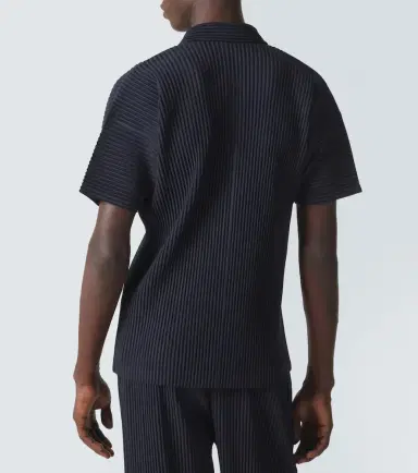 Homme Plissé Issey Miyake Homme Plissé Issey iyake Basics pleated polo shirt | Thumbnail 3 Homme Plissé Issey Miyake Homme Plissé Issey iyake Basics pleated polo shirt | Thumbnail 3