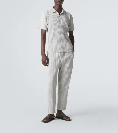 Homme Plissé Issey Miyake Homme Plissé Issey Miyake Basics pleated polo shirt | Thumbnail 3 Homme Plissé Issey Miyake Homme Plissé Issey Miyake Basics pleated polo shirt | Thumbnail 3