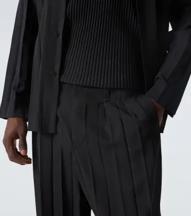 Homme Plissé Issey Miyake Homme Plissé Issey Miyake Edge Ensemble pleated straight pants | Thumbnail 3 Homme Plissé Issey Miyake Homme Plissé Issey Miyake Edge Ensemble pleated straight pants | Thumbnail 3