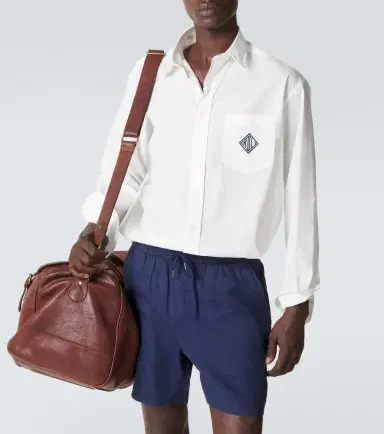 Ralph Lauren Purple Label Embroidered cotton poplin shirt | Thumbnail 3 Ralph Lauren Purple Label Embroidered cotton poplin shirt | Thumbnail 3