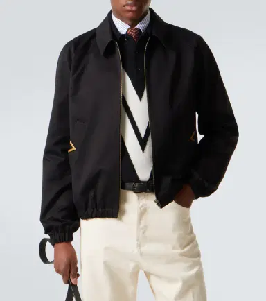 Valentino VGold cotton blouson jacket | Thumbnail 3 Valentino VGold cotton blouson jacket | Thumbnail 3
