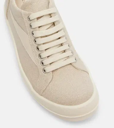 Rick Owens DRKSHDW Vintage suede-trimmed canvas sneakers | Thumbnail 2 Rick Owens DRKSHDW Vintage suede-trimmed canvas sneakers | Thumbnail 2
