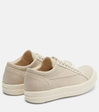 Rick Owens DRKSHDW Vintage suede-trimmed canvas sneakers | Thumbnail 3 Rick Owens DRKSHDW Vintage suede-trimmed canvas sneakers | Thumbnail 3