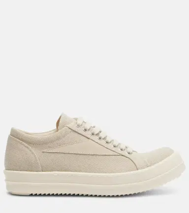 Rick Owens DRKSHDW Vintage suede-trimmed canvas sneakers | Thumbnail 4 Rick Owens DRKSHDW Vintage suede-trimmed canvas sneakers | Thumbnail 4