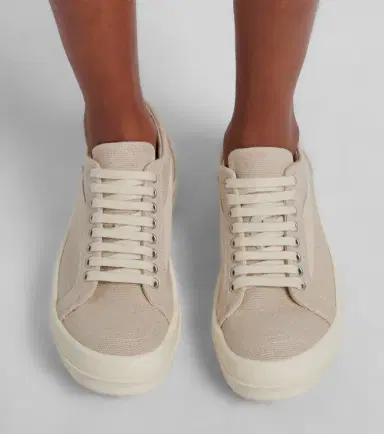 Rick Owens DRKSHDW Vintage suede-trimmed canvas sneakers | Thumbnail 5 Rick Owens DRKSHDW Vintage suede-trimmed canvas sneakers | Thumbnail 5