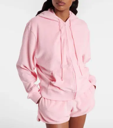 Hunza G Logo cotton terry zip-up hoodie | Thumbnail 2 Hunza G Logo cotton terry zip-up hoodie | Thumbnail 2