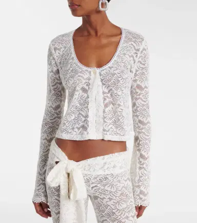 Bananhot Trista sheer lace cardigan | Thumbnail 4 Bananhot Trista sheer lace cardigan | Thumbnail 4
