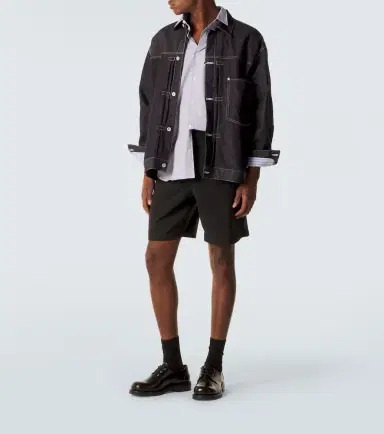 COMME des GARCONS HOMME Comme des Garçons Homme Layered striped cotton poplin shirt | Thumbnail 3 COMME des GARCONS HOMME Comme des Garçons Homme Layered striped cotton poplin shirt | Thumbnail 3