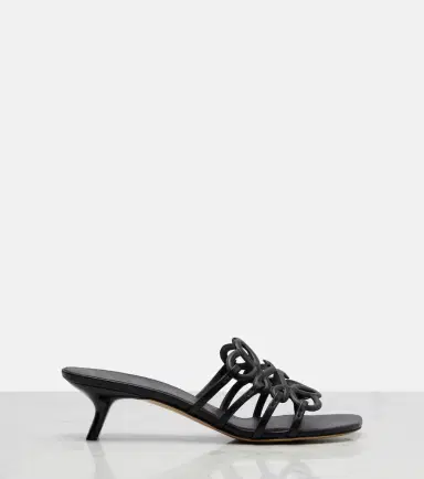 Loewe Petal Anagram leather mules | Thumbnail 4 Loewe Petal Anagram leather mules | Thumbnail 4