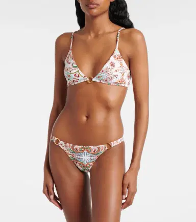 Melissa Odabash Greece printed triangle bikini top | Thumbnail 2 Melissa Odabash Greece printed triangle bikini top | Thumbnail 2