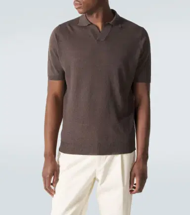 Thom Sweeney Linen and cotton polo shirt | Thumbnail 5 Thom Sweeney Linen and cotton polo shirt | Thumbnail 5