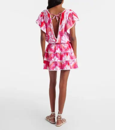 Melissa Odabash Jess printed tiered minidress | Thumbnail 5 Melissa Odabash Jess printed tiered minidress | Thumbnail 5